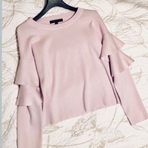 Nude Pink Shirt W/ Ruffles